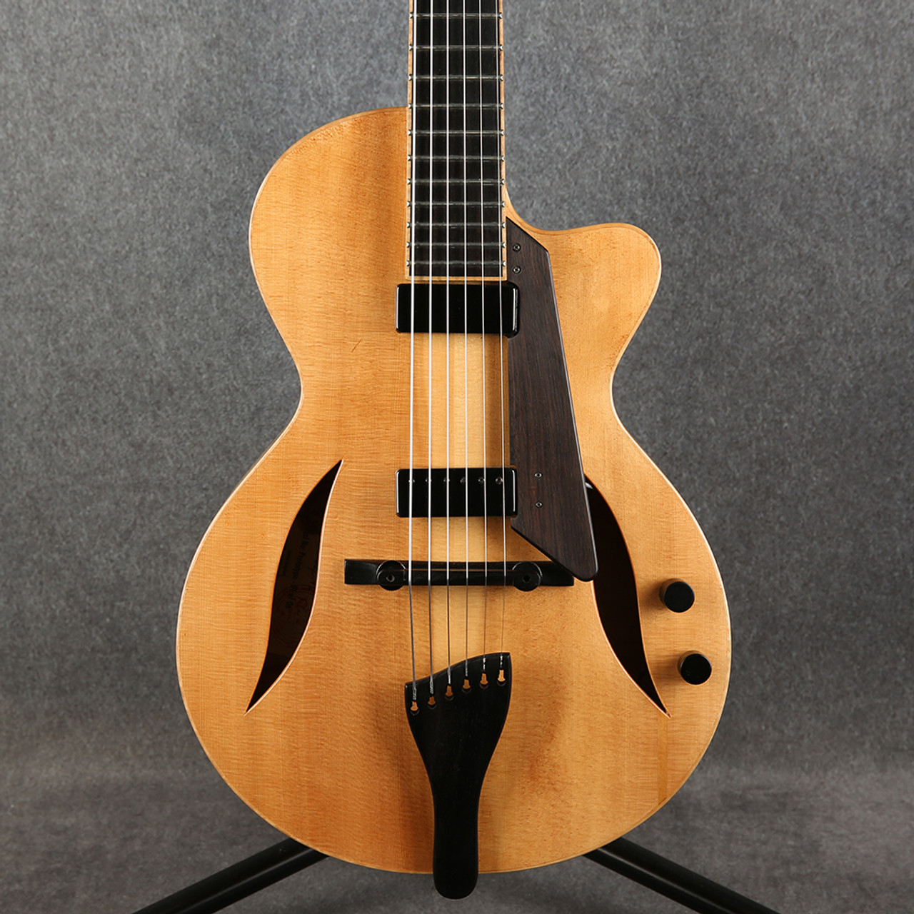 Fibonacci Chiquita Hand Carved Arch Top Guitar Natural 2nd