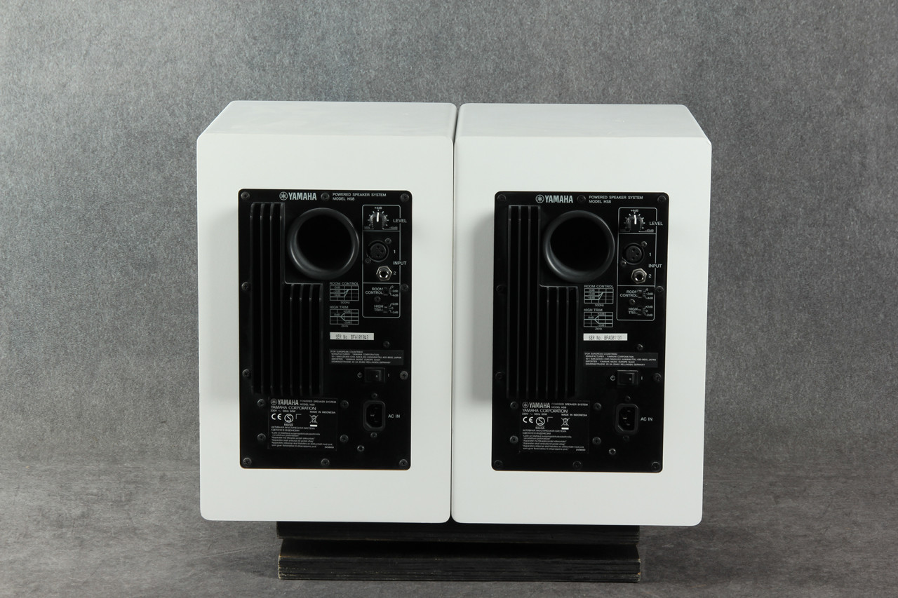 Yamaha HS8 White Speaker Pair 2nd Hand | Rich Tone Music