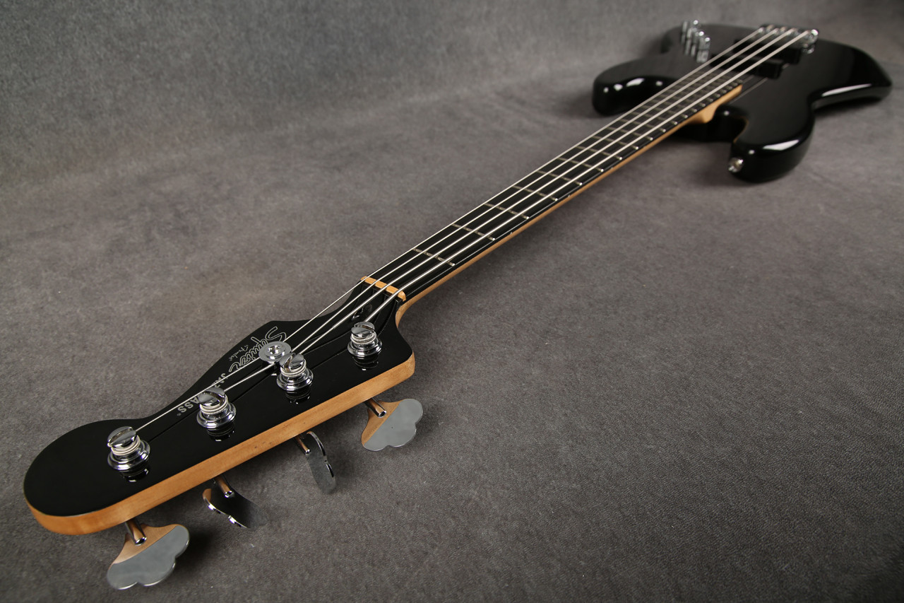 Squier Deluxe Jazz Bass IV Active Black 2nd Hand | Rich Tone Music