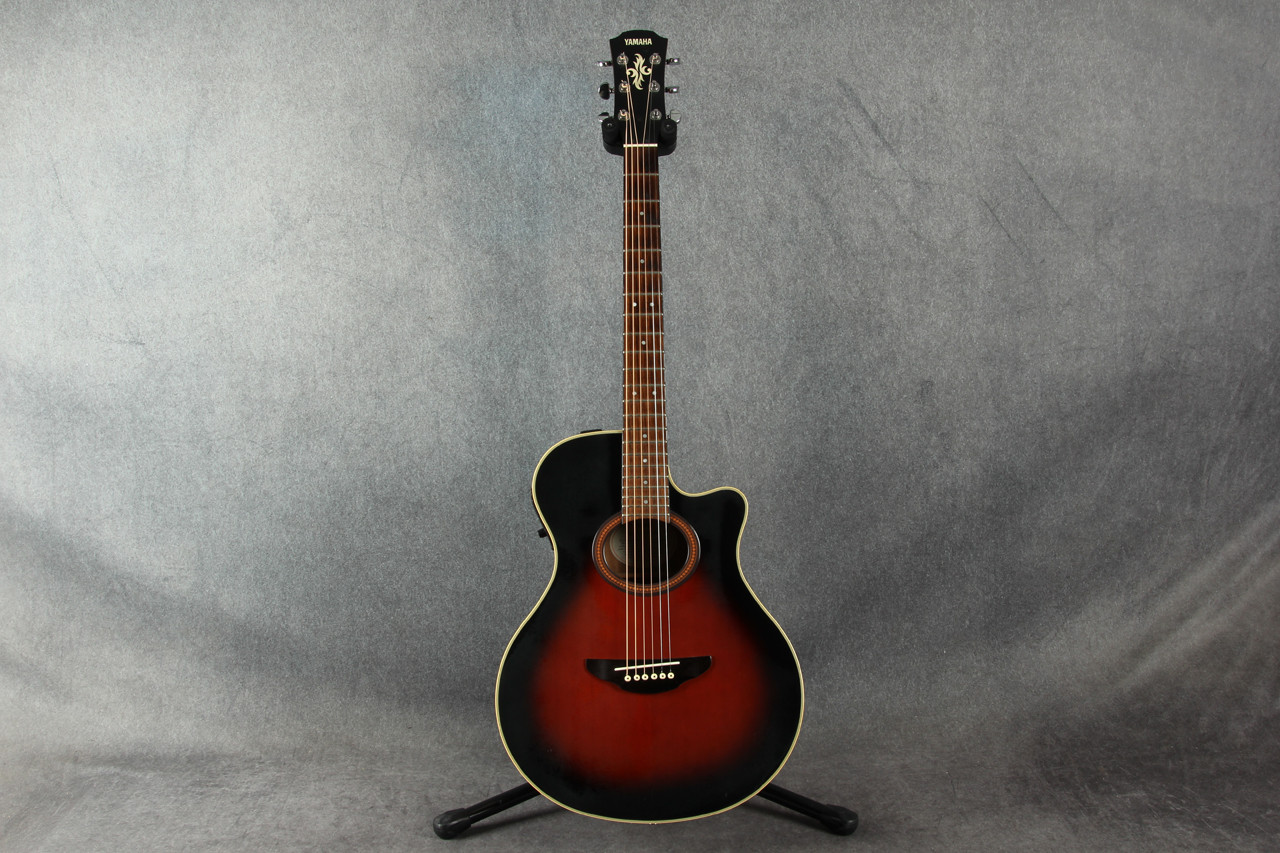 ギター YAMAHA APX-4A Black Yamaha APX-4A Acoustic Electric Guitar Missing 1 String