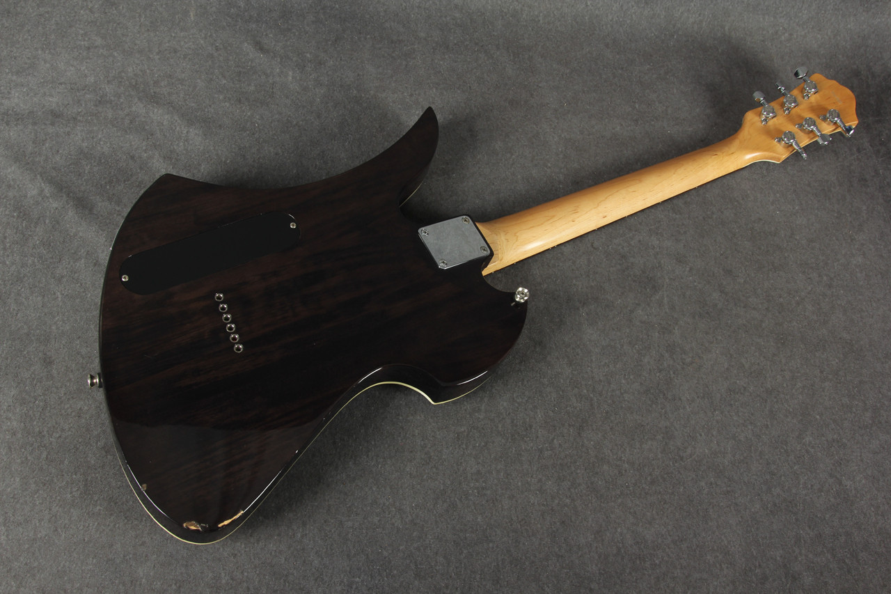 B.C. Rich モッキンバード masterpiece ギター ブラック B.C. Rich Mockingbird Masterpiece Black Flame Top | Reverb