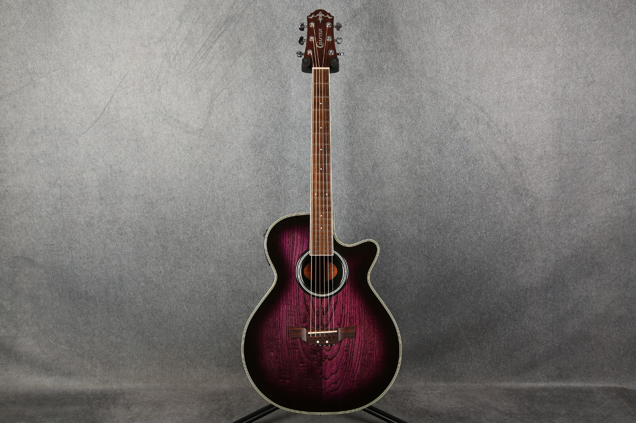 ギター crafter fx-550eq Crafter FX-550 EQ Electro Acoustic Purple Burst 2nd Hand | Rich
