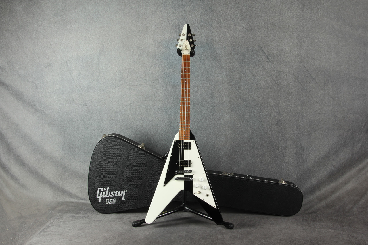 Gibson Rudolf Schenker Flying V 1993 Black and White 2nd Hand