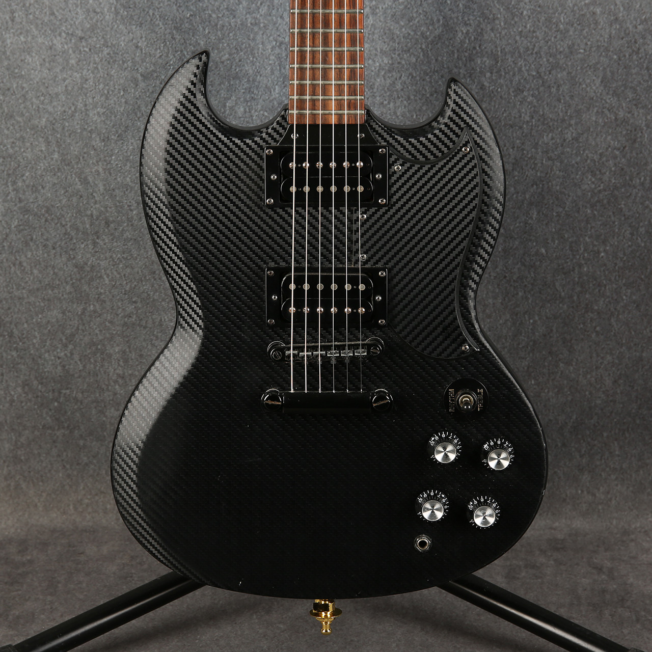 Epiphone SG Goth G-400 Black Satin Carbon Fiber Wrap 2nd Hand