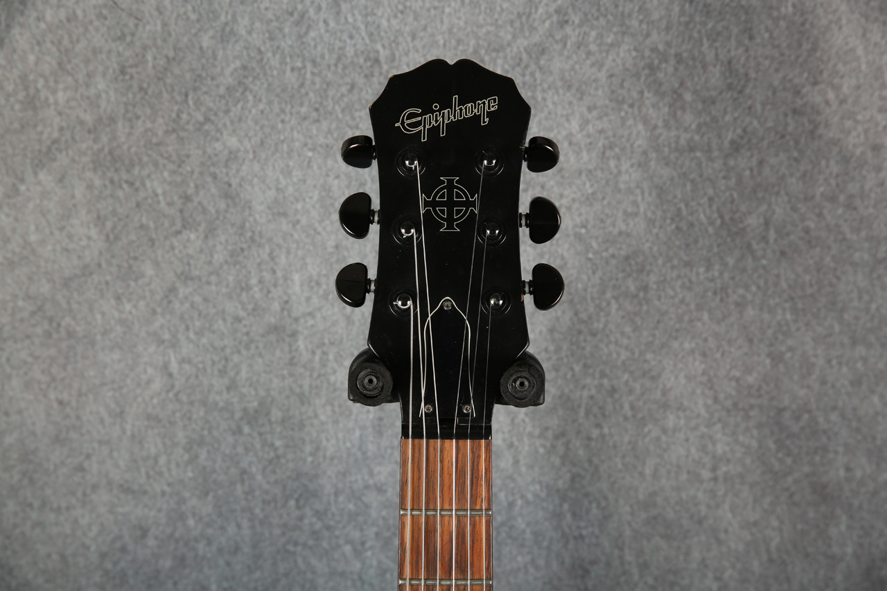 Epiphone SG Goth G-400 Black Satin Carbon Fiber Wrap 2nd Hand
