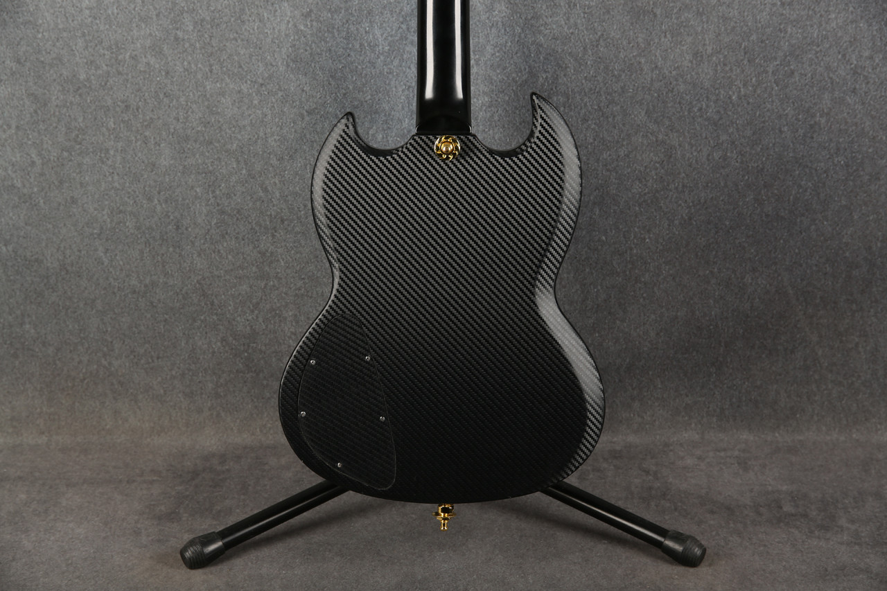Epiphone SG Goth G-400 Black Satin Carbon Fiber Wrap 2nd Hand