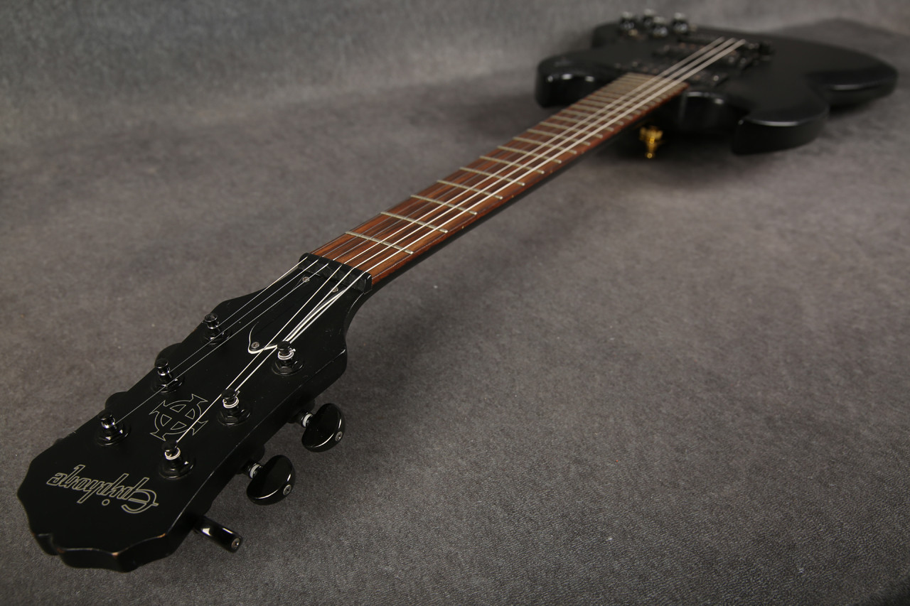 Epiphone SG Goth G-400 Black Satin Carbon Fiber Wrap 2nd Hand