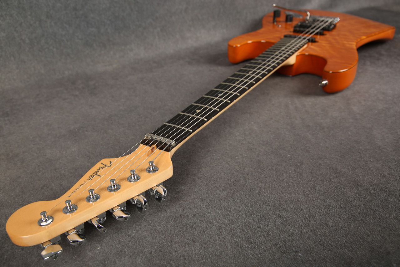 Fender American Deluxe Stratocaster QMT HSS Amber 2nd Hand | Rich