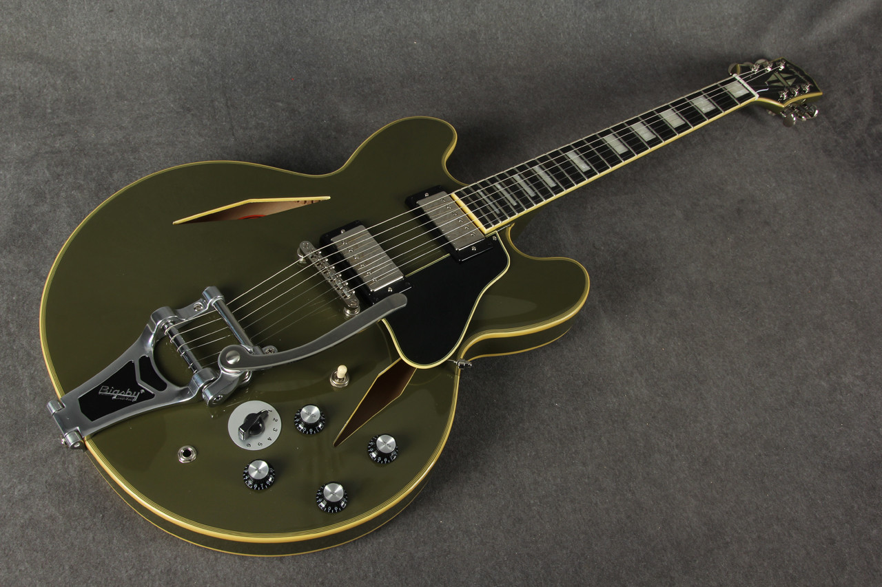 Epiphone Shinichi Ubukata ES-355 Olive Drab 2nd Hand | Rich Tone Music