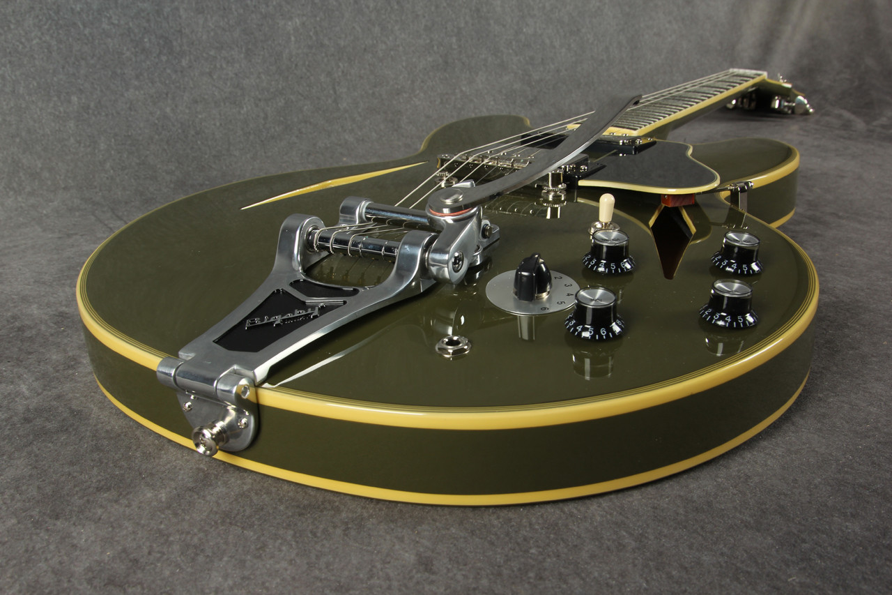 Epiphone Shinichi Ubukata ES-355 Olive Drab 2nd Hand | Rich Tone Music