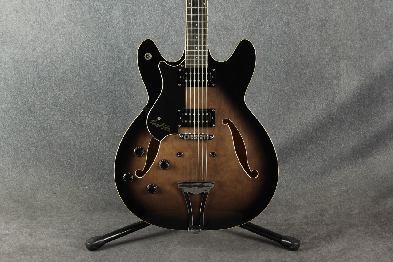 Hagstrom Ultralux Viking II Left Handed Black Burst 2nd Hand