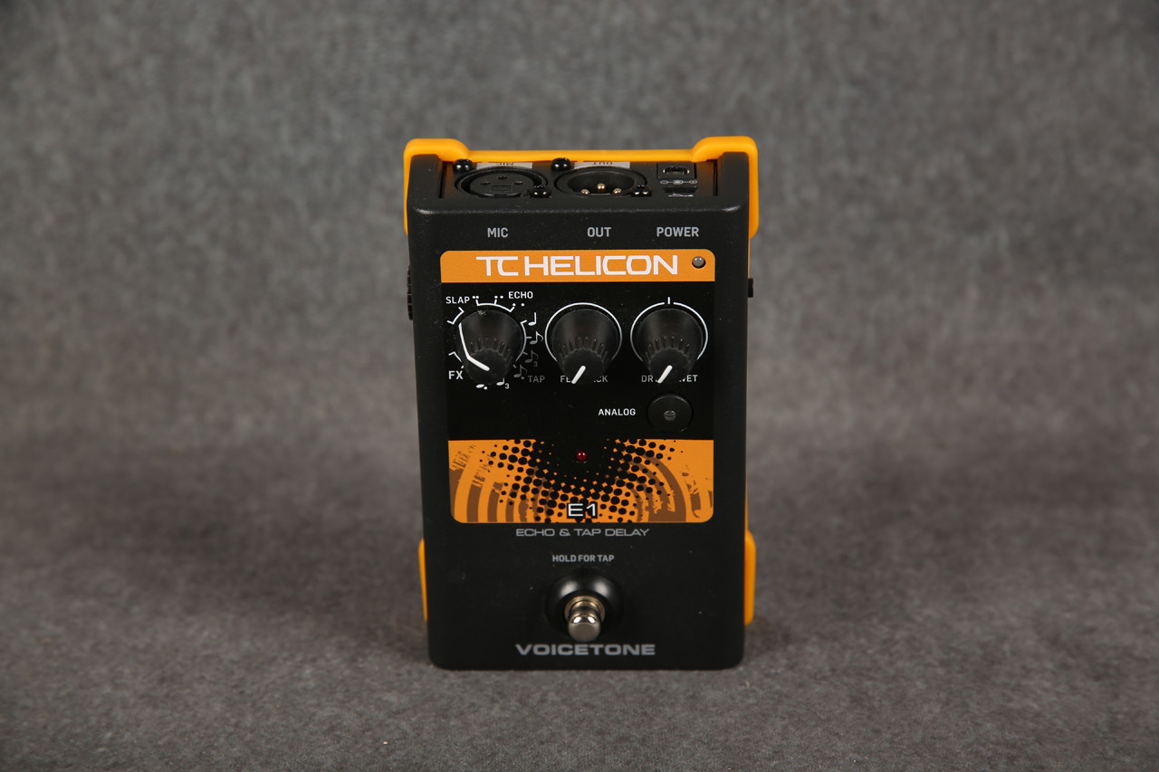 TC Helicon VoiceTone E1 Echo and Tap Delay Pedal 2nd Hand | Rich 