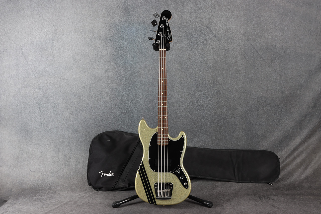 Squier Mikey Way Signature Mustang Bass Silver Sparkle 2nd Hand