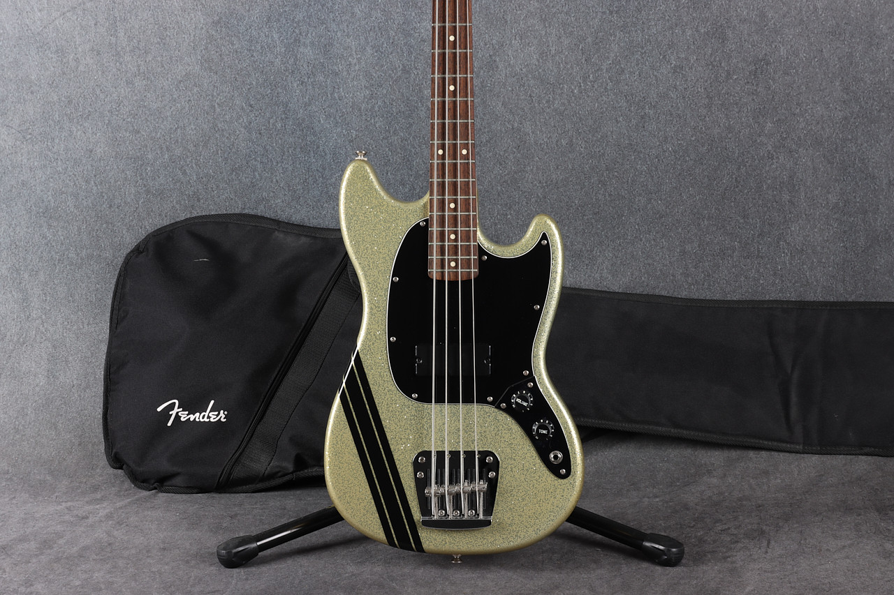 Squier Mikey Way Signature Mustang Bass Silver Sparkle 2nd Hand