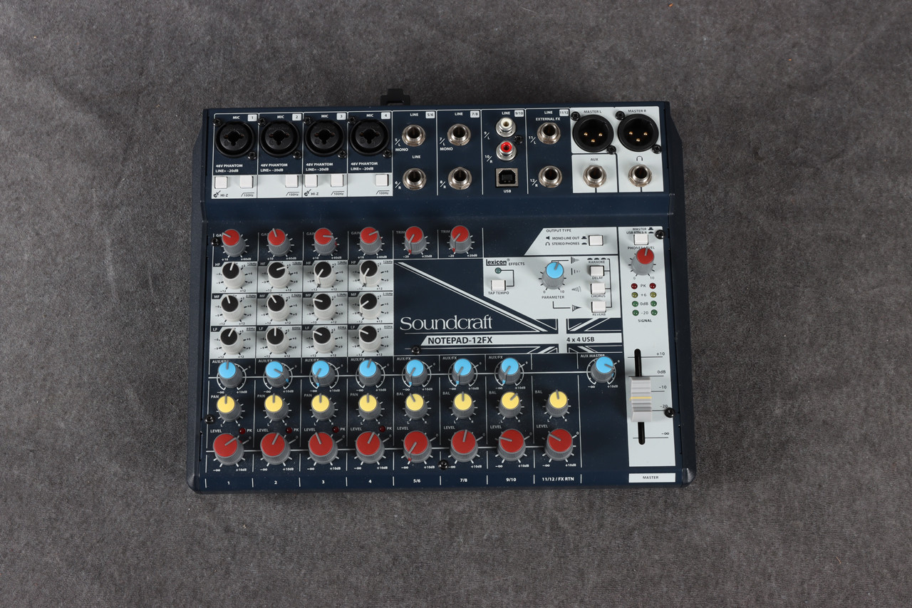 Soundcraft Notepad 12FX Mixer 2nd Hand | Rich Tone Music