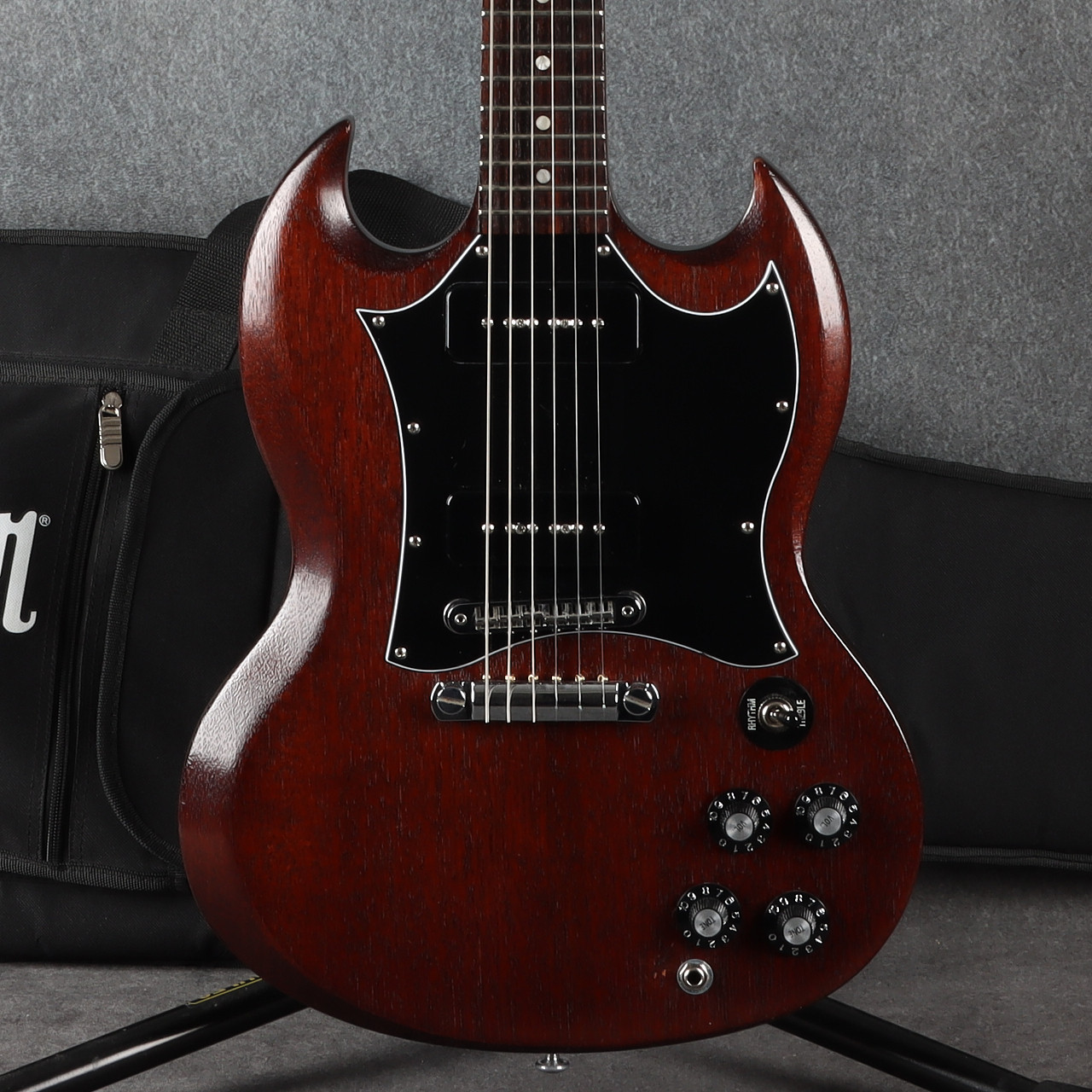 Gibson SG Special Worn Brown Bare Knuckle Boot Camp Old Guard P90