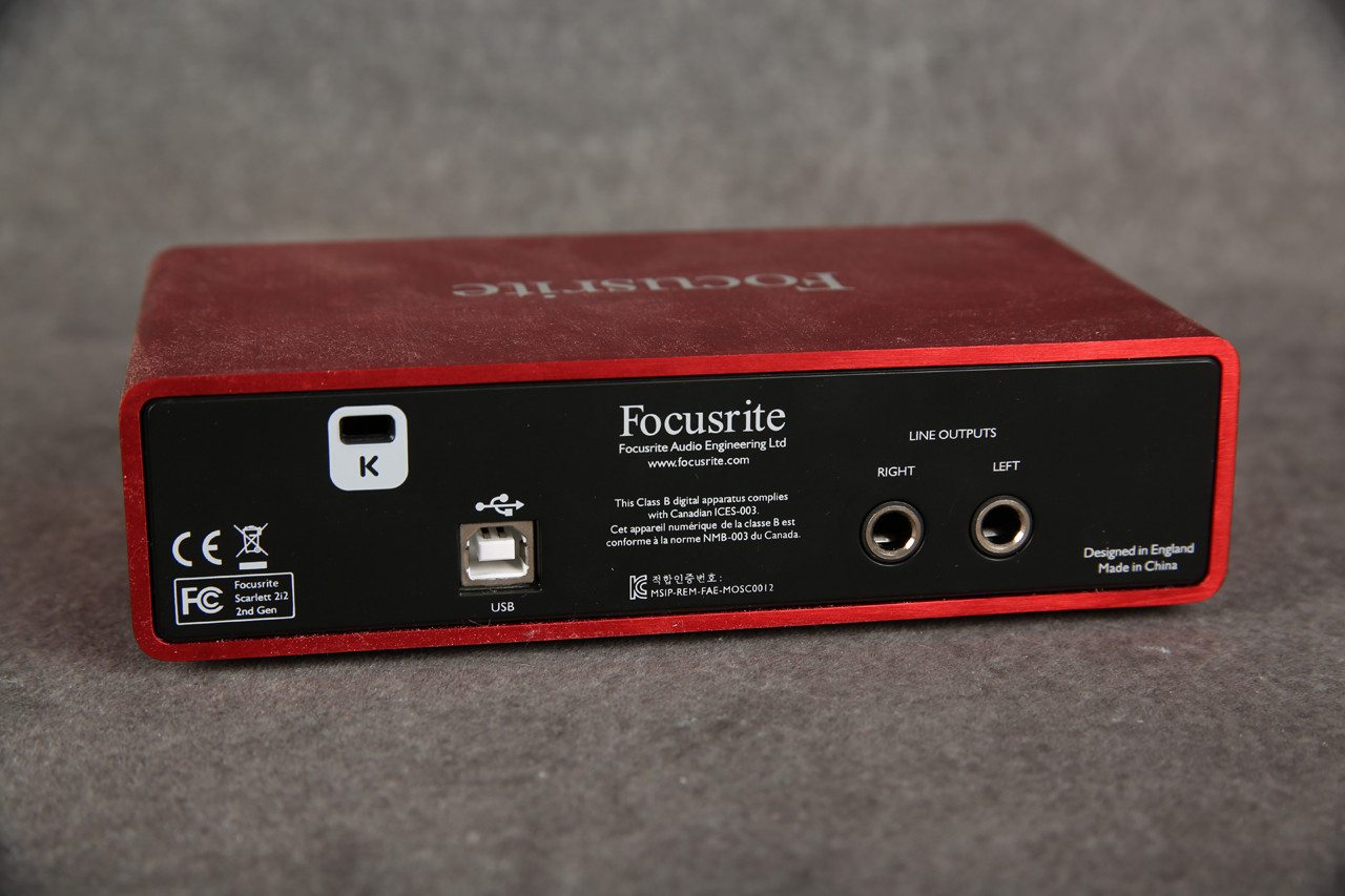 Focusrite 2i2 Gen2 USB Interface 2nd Hand Rich Tone Music focusrite-2i2-gen2-usb-interface-2nd-hand-rich-tone-music