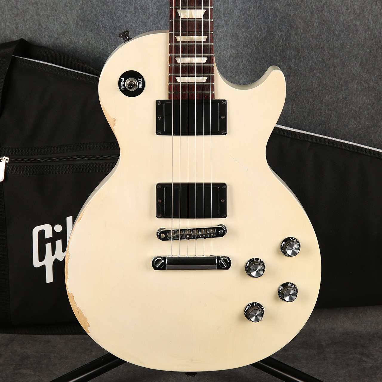 Gibson LPJ 2013 Rubbed Trans White 2nd Hand | Rich Tone Music