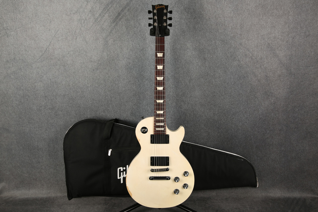 Gibson LPJ 2013 Rubbed Trans White 2nd Hand | Rich Tone Music