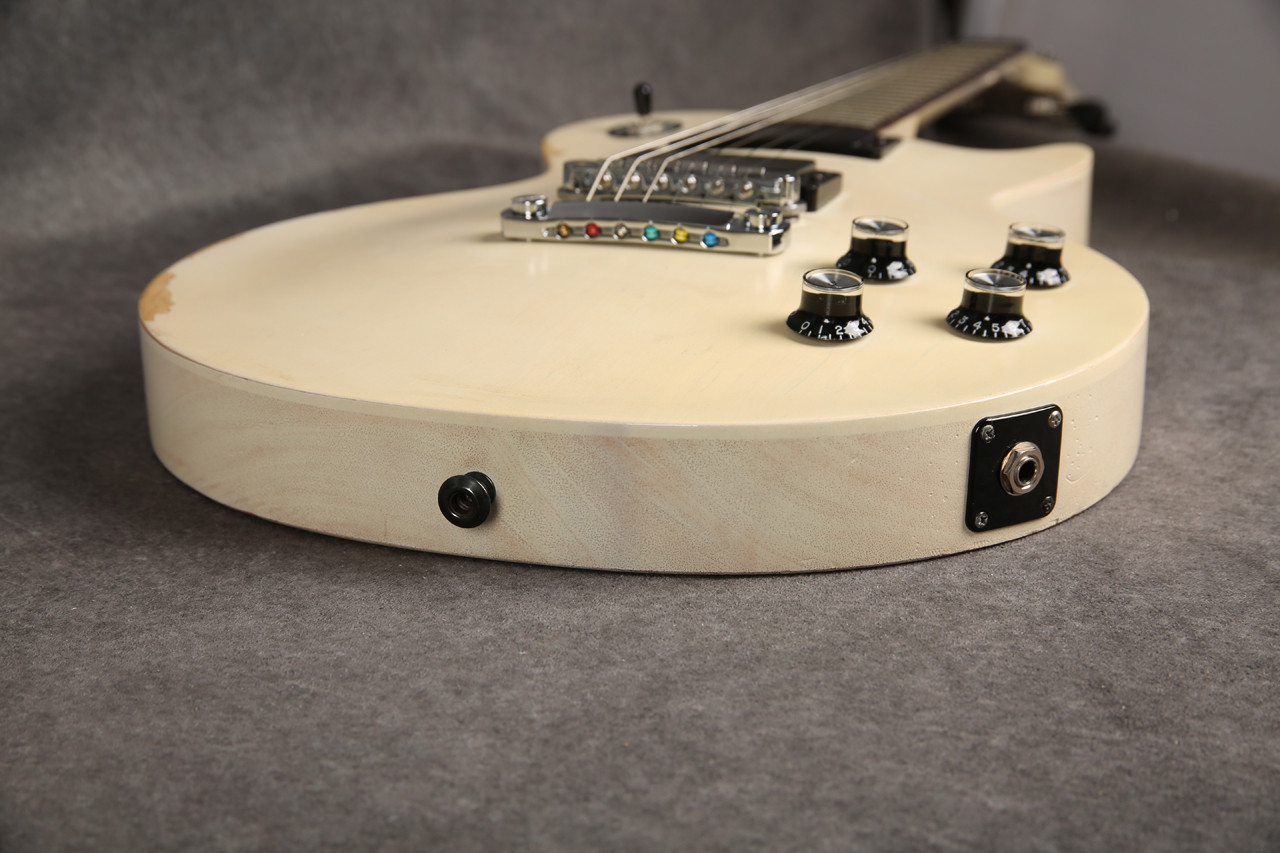 Gibson LPJ 2013 Rubbed Trans White 2nd Hand | Rich Tone Music