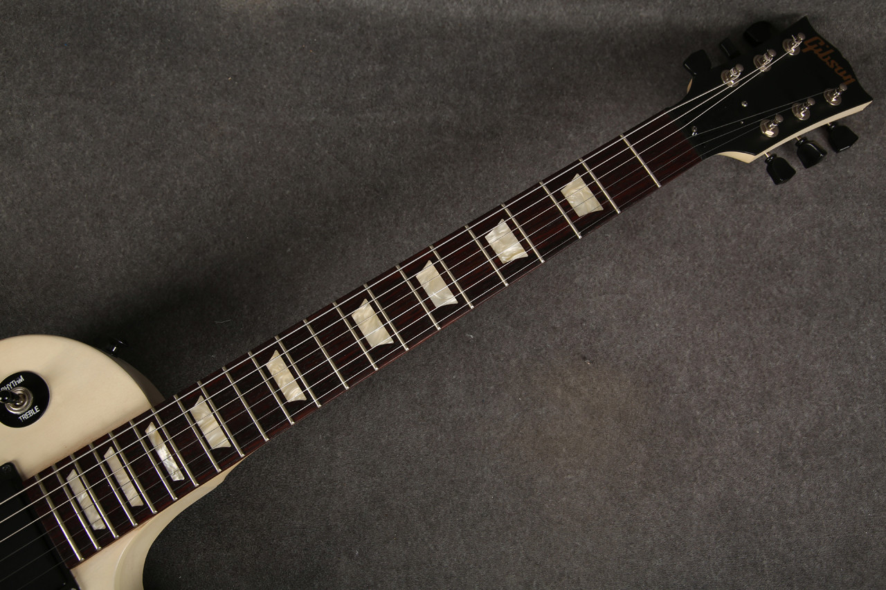 Gibson LPJ 2013 Rubbed Trans White 2nd Hand | Rich Tone Music