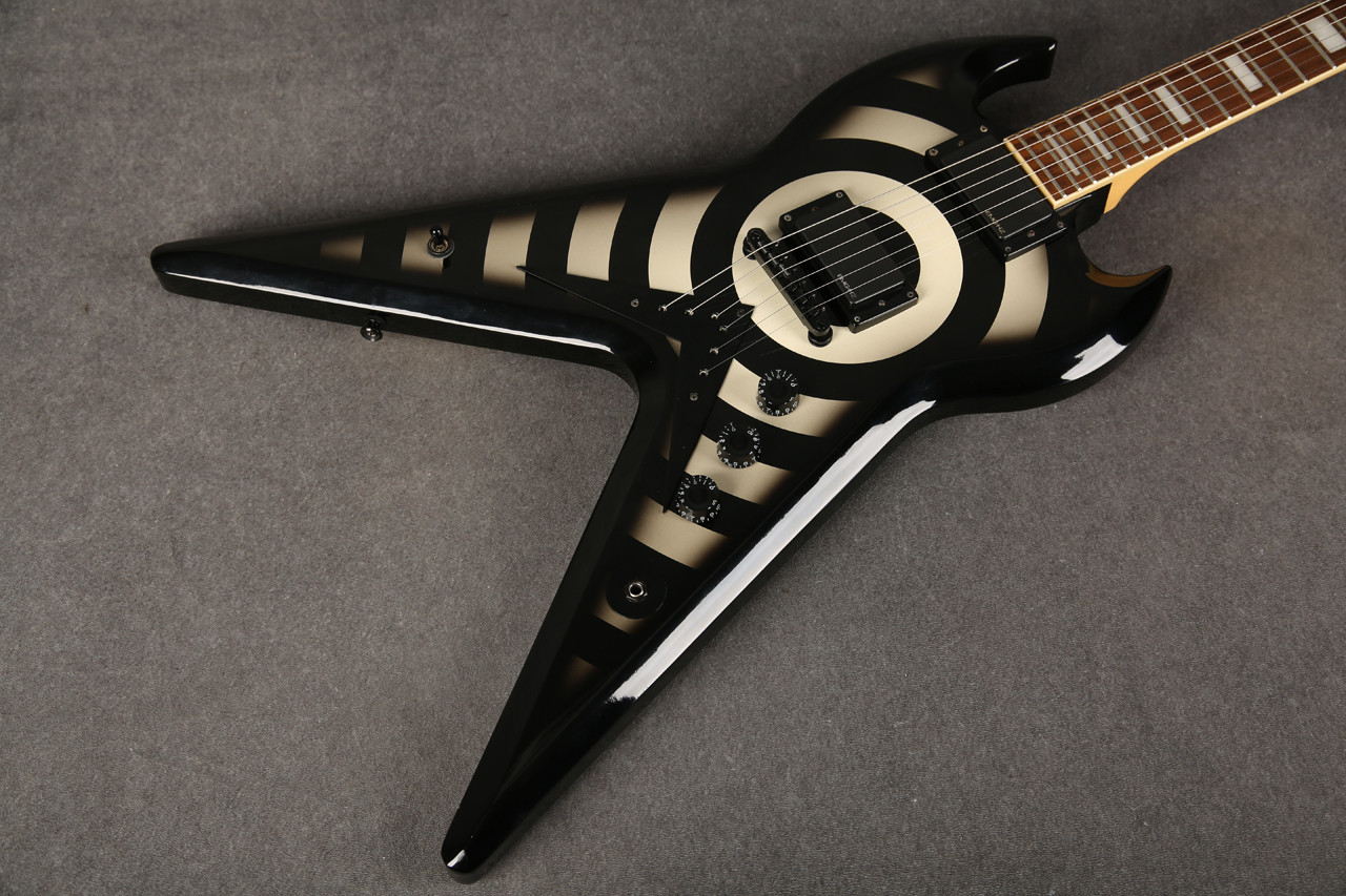 Epiphone Zakk Wylde Signature ZV Custom Black & White Bullseye 2nd