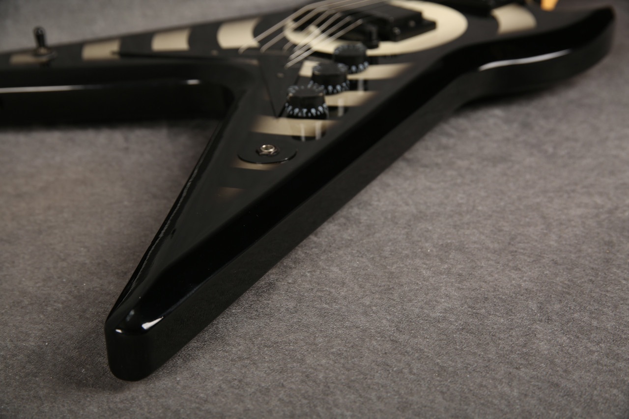 Epiphone Zakk Wylde Signature ZV Custom Black & White Bullseye 2nd 