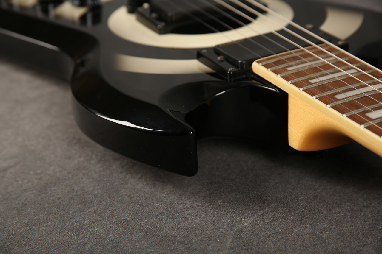 Epiphone Zakk Wylde Signature ZV Custom Black & White Bullseye 2nd