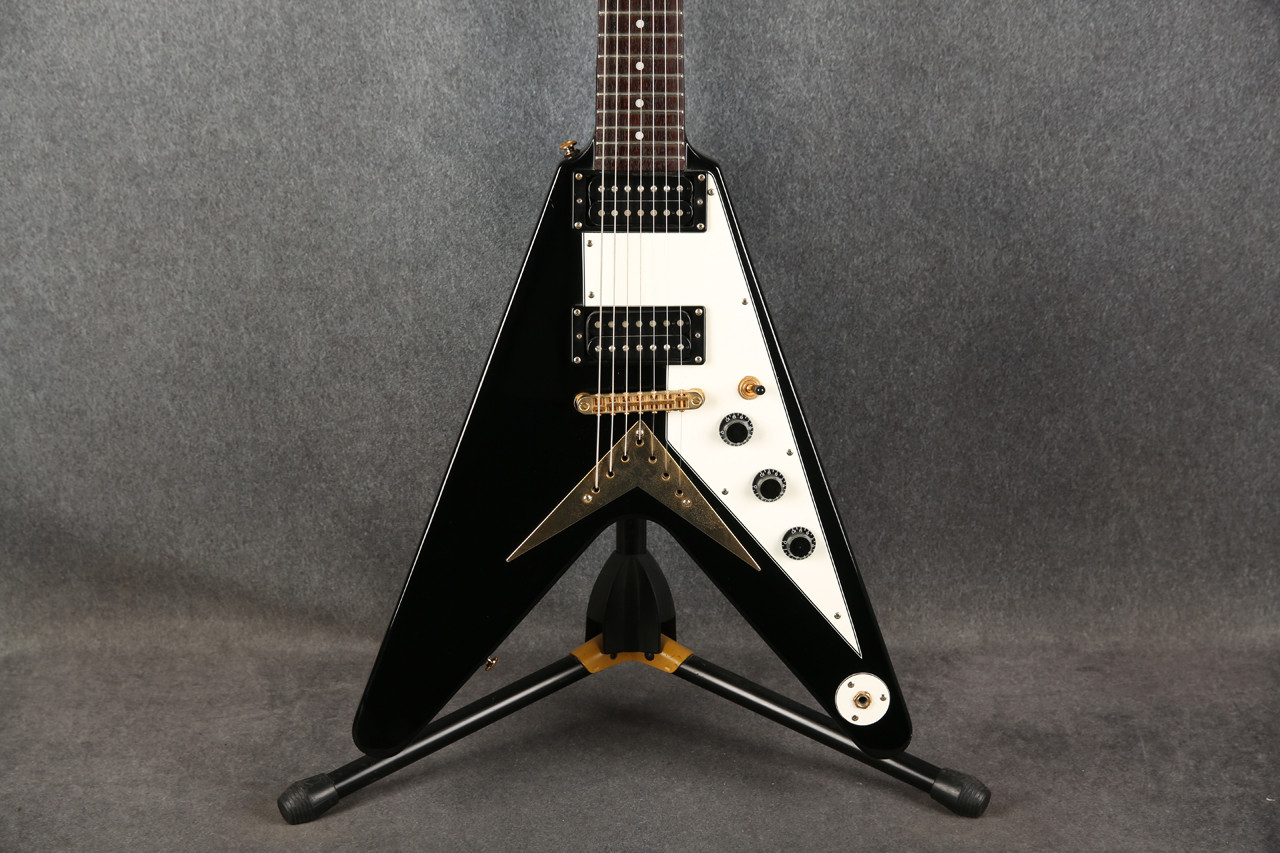 Epiphone '58 Korina Flying V 7-String Ebony 2nd Hand | Rich Tone Music