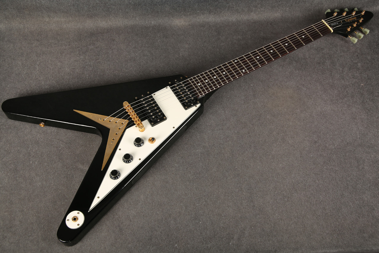 Epiphone '58 Korina Flying V 7-String Ebony 2nd Hand | Rich Tone Music