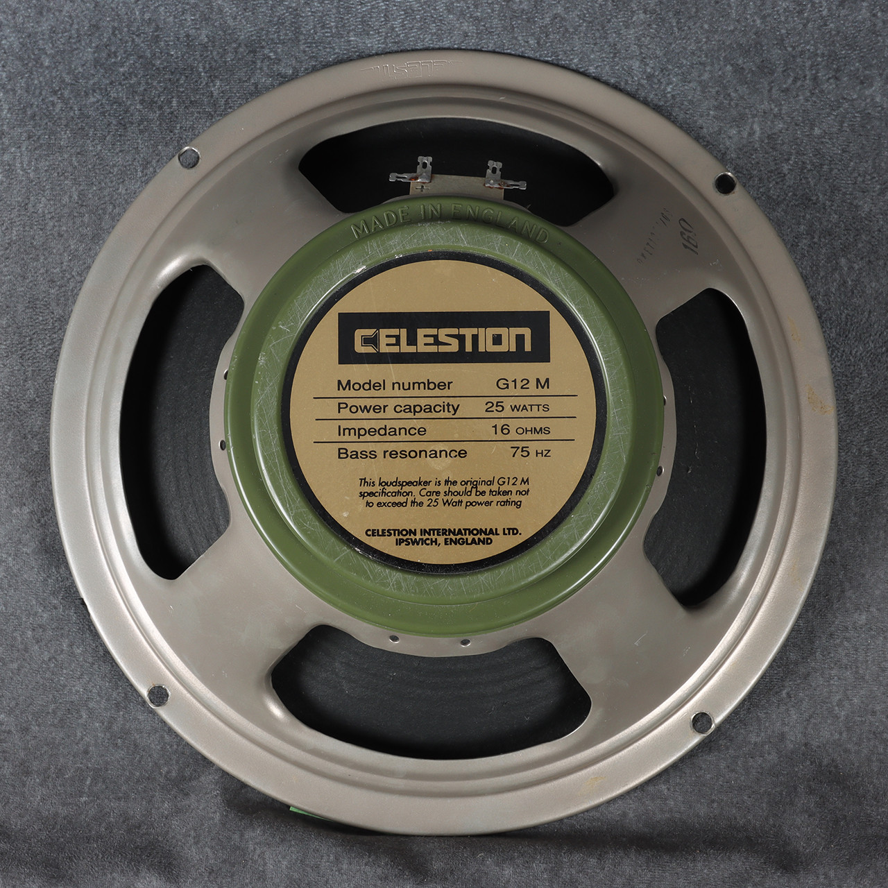 Celestion G12m Greenback 25 Watt 16 Ohm Guitar Speaker 2nd Hand