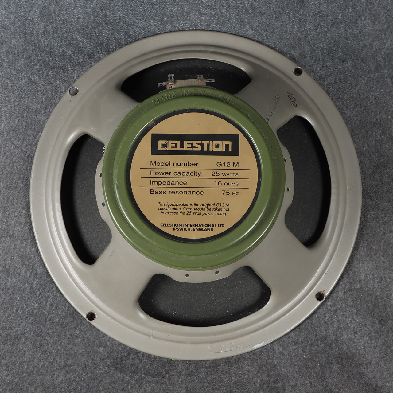 CELESTION G12M セレッション 16Ω Greenback 25W① CELESTION G12M セレッション 16Ω Greenback 25W① CELESTION