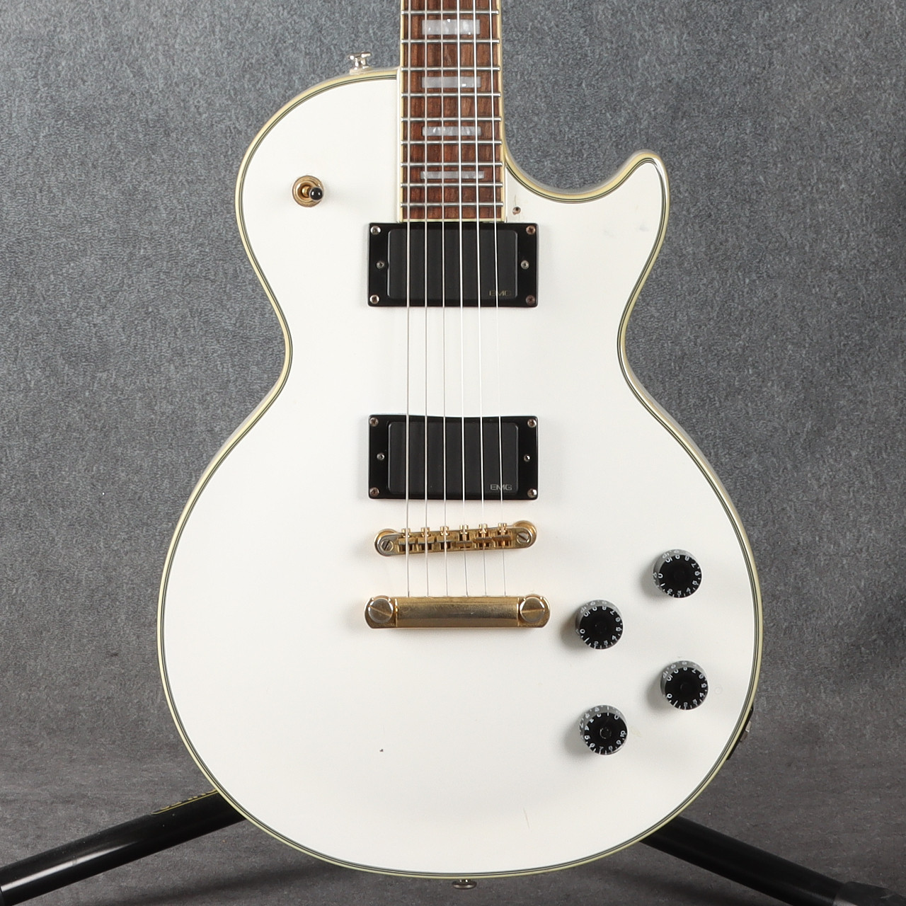 Epiphone Les Paul Custom EMG Pickups Alpine White 2nd Hand | Rich