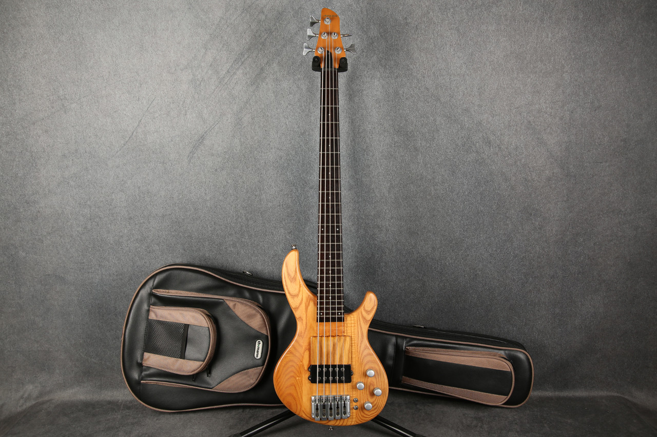 Aria Pro II IGB 68-5 5 String Bass Natural 2nd Hand | Rich Tone Music