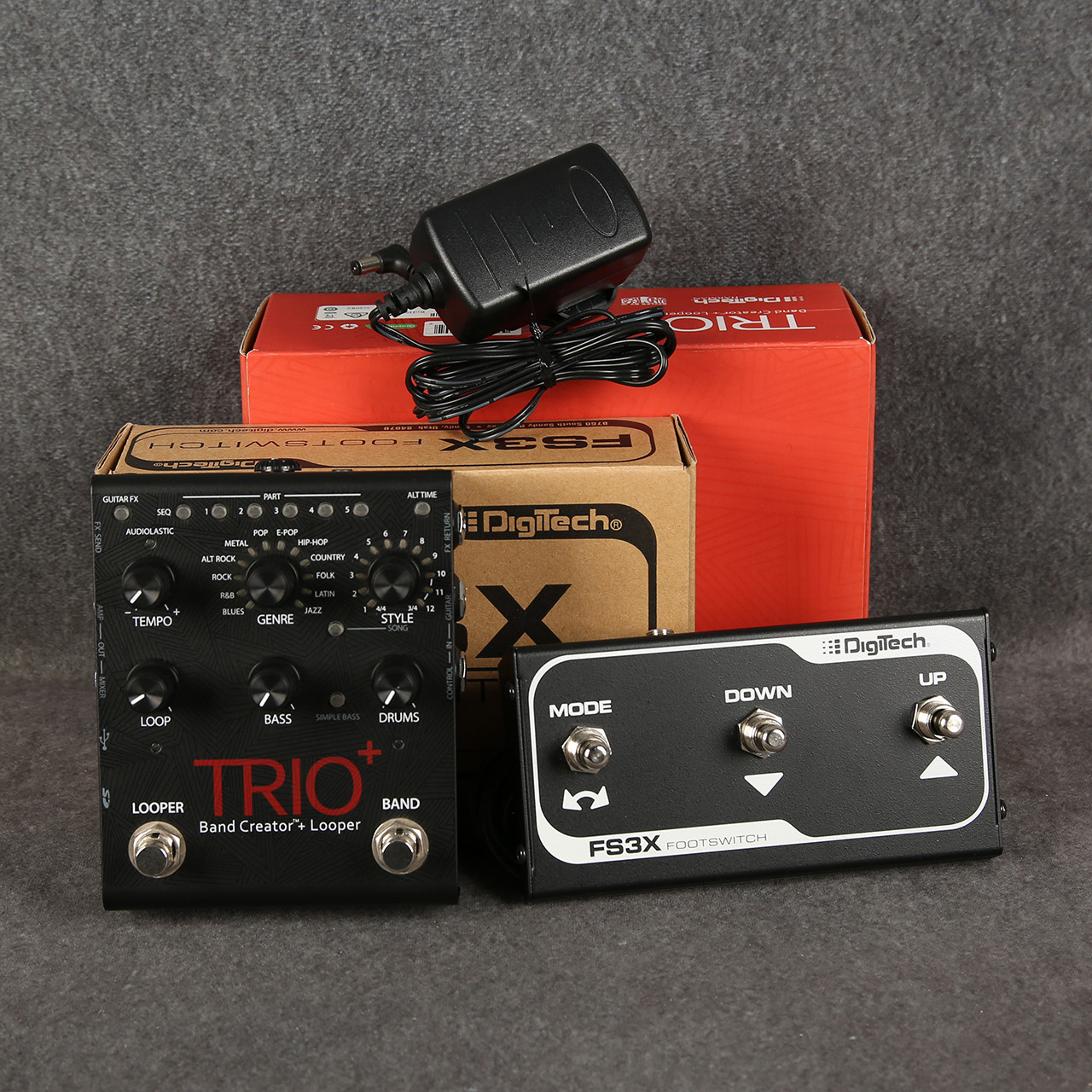 DigiTech TRIO+ Band Creator & Looper Pedal FS3X Footswitch 2nd