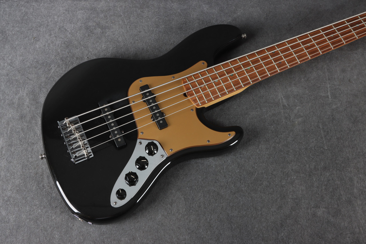 ベース Fender American Deluxe Jazz Bass V MOD Fender American Deluxe Jazz Bass V Black 2nd Hand | Rich Tone Music