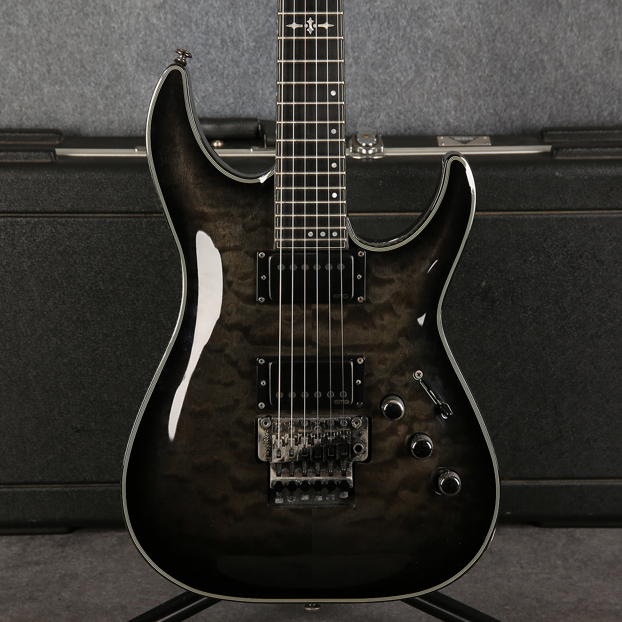 Schecter Hellraiser Hybrid C-1 FR Trans Black Burst 2nd Hand