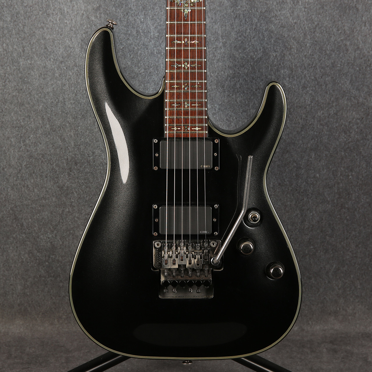 Schecter Damien Elite-6 FR Metallic Black 2nd Hand | Rich Tone Music
