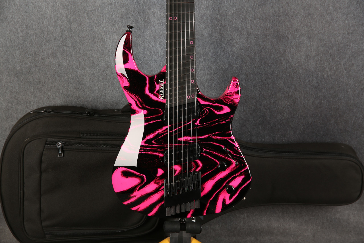 Kiesel osiris 7 リアlundgren anomaly7 Kiesel Osiris 7 Pink Black Swirl 2nd Hand | Rich Tone Music