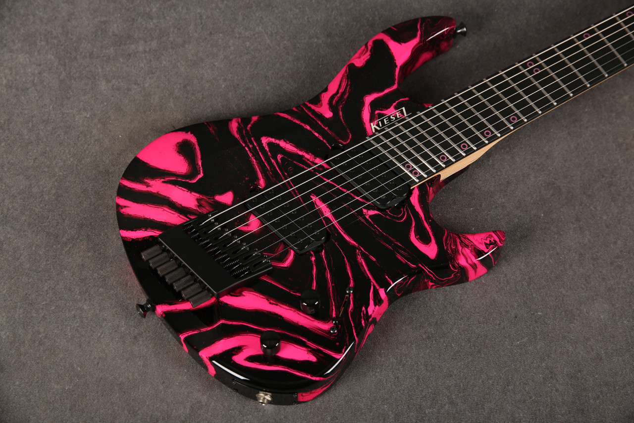 Kiesel osiris 7 リアlundgren anomaly7 Kiesel Osiris 7 Pink Black Swirl 2nd Hand | Rich Tone Music