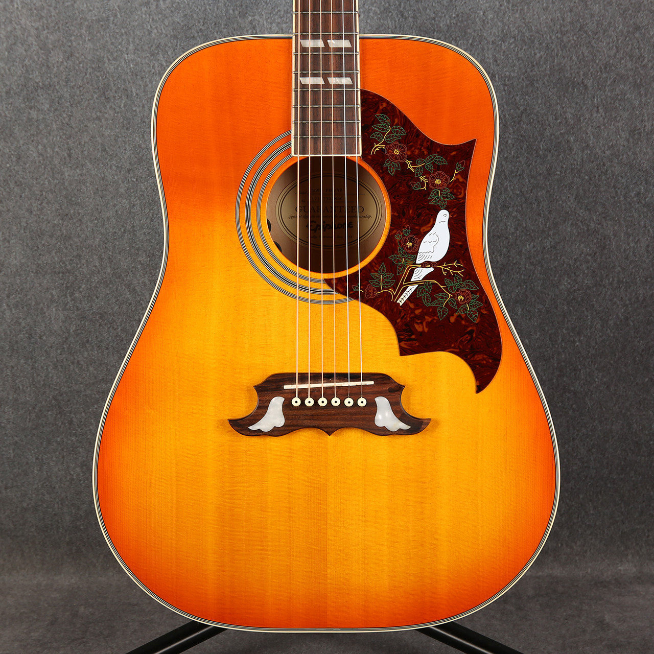 Epiphone DOVE PRO VB ＆ Seymour Duncan PU Epiphone Dove Pro Electro Acoustic Violin Burst 2nd Hand | Rich