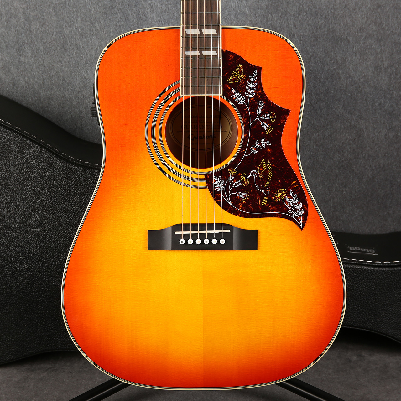 Epiphone Hummingbird Pro Electro Acoustic Faded Cherry Sunburst