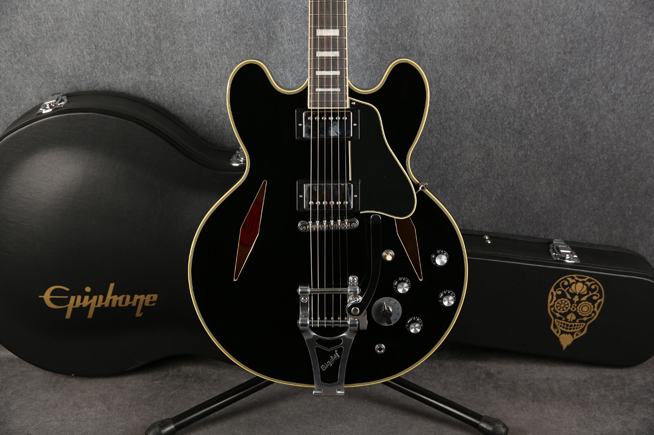【SO-TA】Epiphone Ubukata ES-355 V1 Epiphone Shinichi Ubukata Signature ES-355 Ebony 2nd Hand | Rich