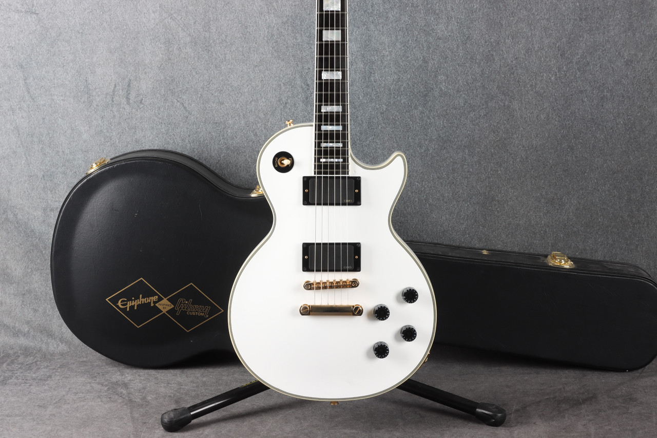 Epiphone IBG Les Paul Custom EMG 81/85 Pickups Alpine White 2nd