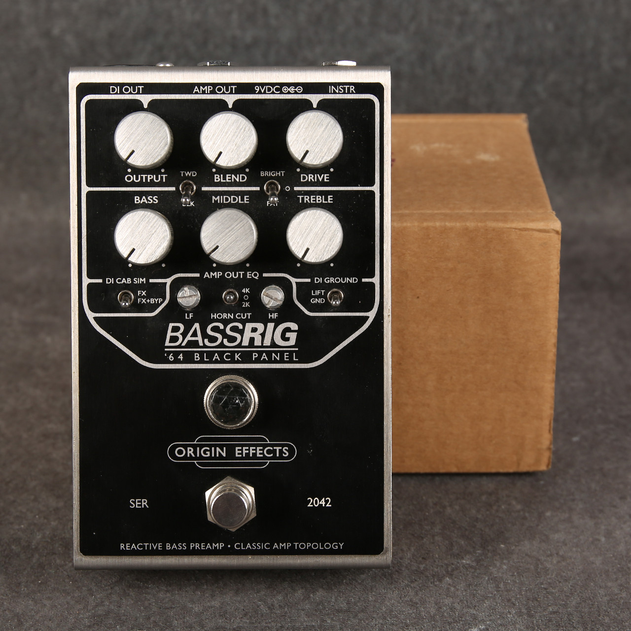Origin Effects BassRIG 64 Black Panel Bass Overdrive & Preamp