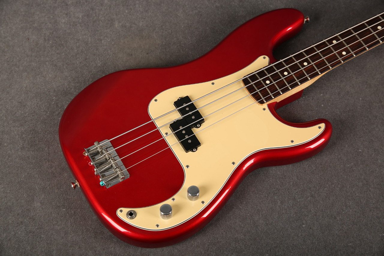 Fender Mexican Standard Precision Bass Chrome Red 2nd Hand | Rich