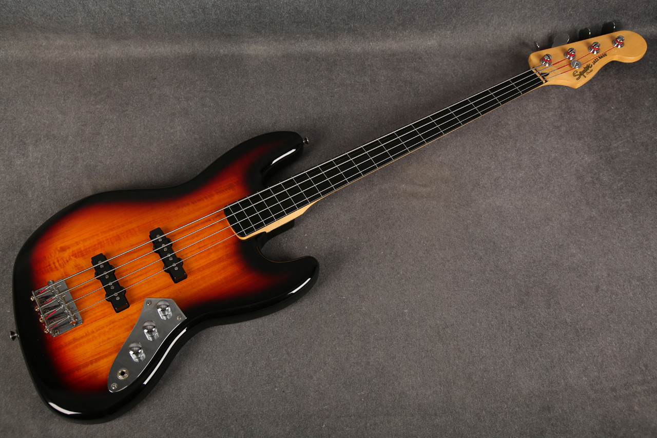 Squier Vintage Modified Jazz Bass Fretless 3-Tone Sunburst 2nd