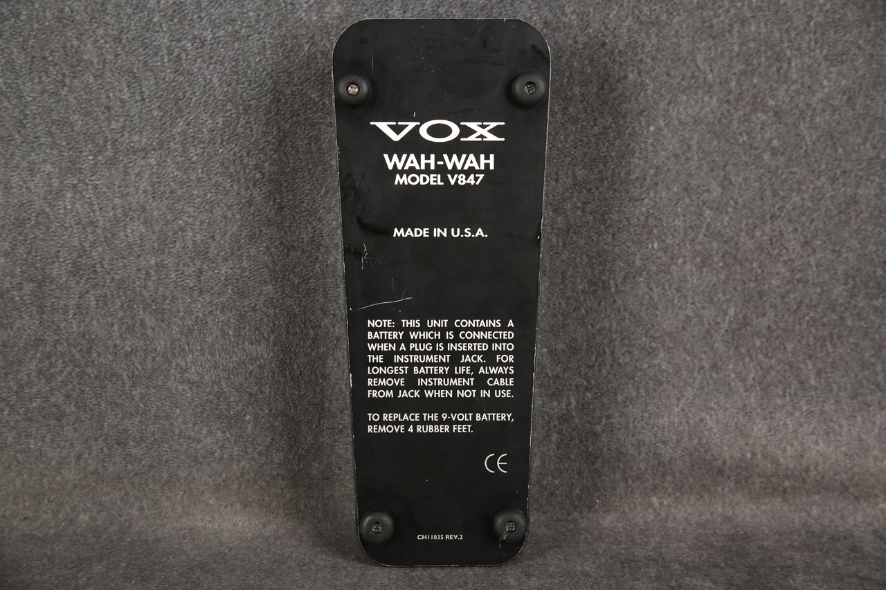 Vox V847 Wah Pedal 2nd Hand | Rich Tone Music