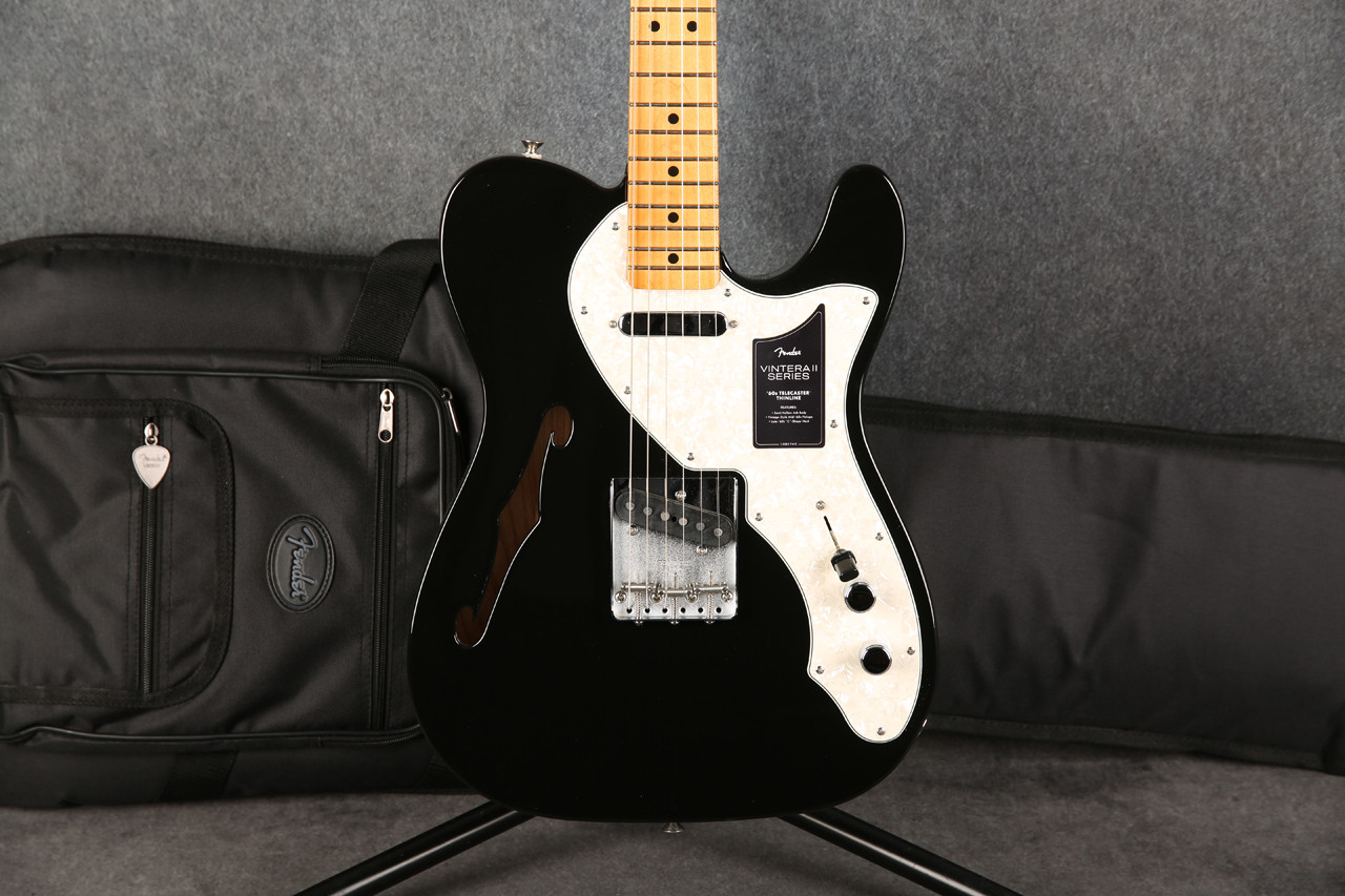 Fender Vintera II 60s Telecaster Thinline Black Ex Demo | Rich