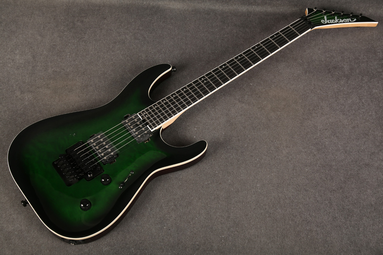 Jackson Pro Plus Series Dinky DKAQ Emerald Green Ex Demo | Rich